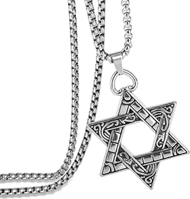 ringzinnie Silver Plated Pendant Necklace for Boys/Men - Stainless Steel Chain for Fashion & Gift - Image 1