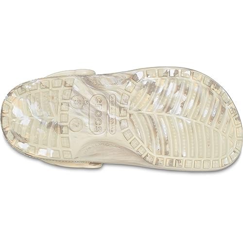 Crocs Classic Marbled Tie-Dye Clog Bone/Multi Men's 4, Women's 6 Medium - Image 3