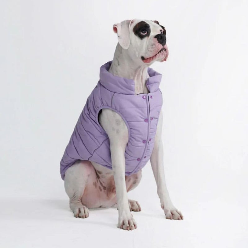 Spark Paws Dog Winter Jacket WaterResistant Coat Warm Reflective Windproof FleeceInterior for Medium and Large Dogs Lilac 3XL - Image 2