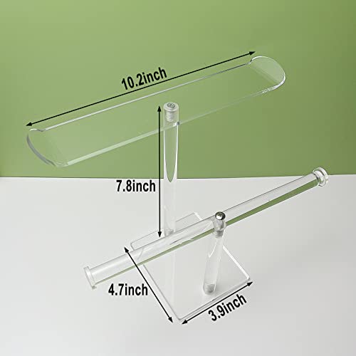 Bigfety Acrylic Headband Holder, 2-Tier Hair Accessories Organizer Clear Stand for Girls - Image 3