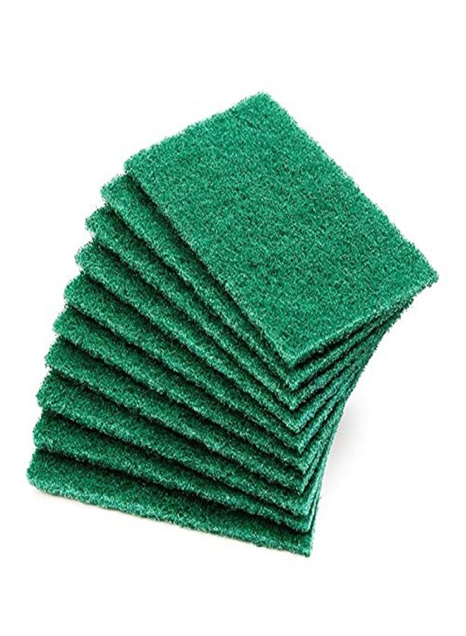 Hanumex® Home Kitchen Bowl & Dish Wash Clean Scrub Sponge Cleaning Pads - Green, Pack of 10 - Image 4