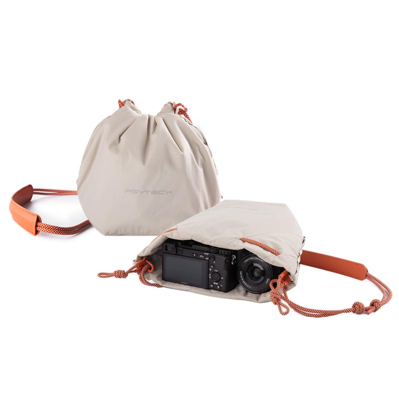 PGYTECH OneGo Drawstring Small Camera Bag, Soft Cute Camera Pouch Handbag compatible with Mirrorless Cameras/Nikon/Canon/Sony/Fuji Camera Case - Image 1