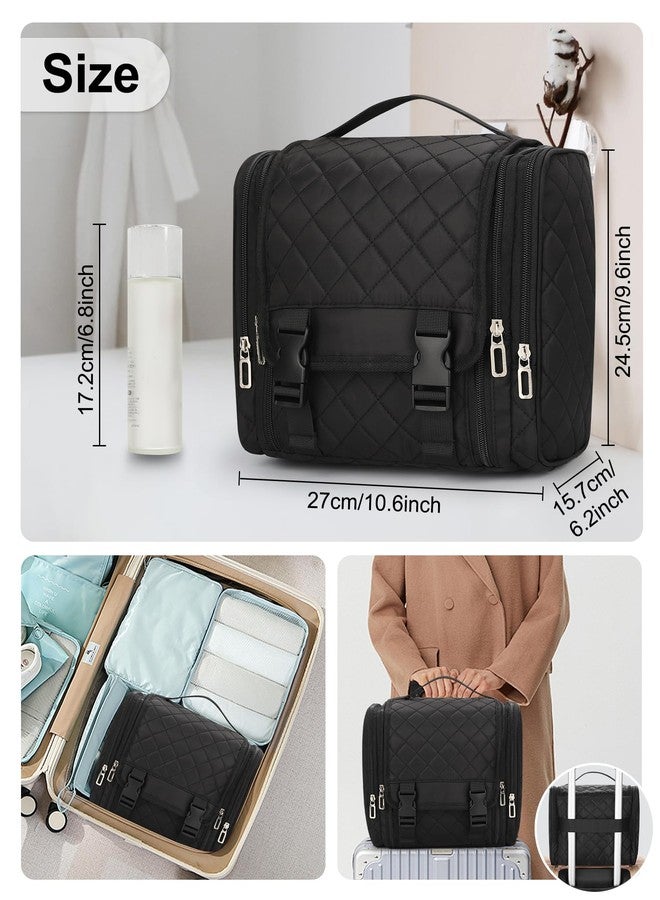 TANTO Hanging Toiletry Bag for Women, Travel Toiletry Bag Standing Toiletry Organizer with Hook Large Makeup Cosmetic Bag Portable Hanging Toiletry Organizer Bags for Full-Size Toiletries, Accessories - Image 5