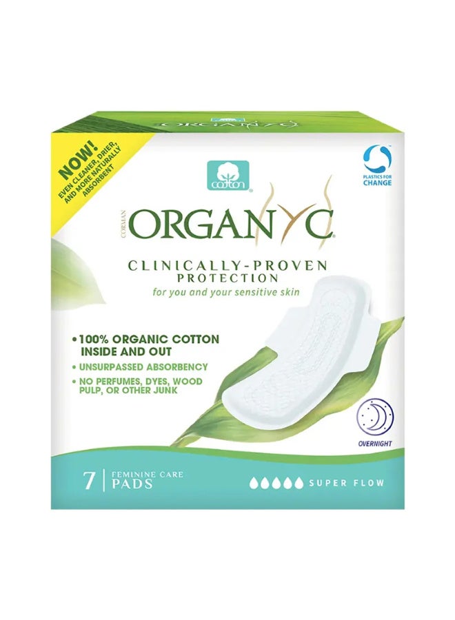 Organyc 100% Organic Cotton Sanitary Pads Overnight