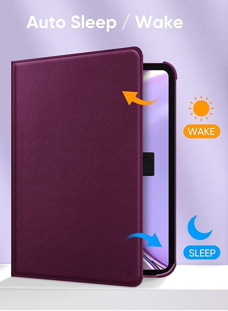 ELTRAZONE Rotating Case for iPad Mini 6 (6th Generation 8.3 Inch) - 360 Degree Swiveling Stand Protective Back Cover, Auto Wake/Sleep Feature for iPad Mini 6 2021 Model (Purple) - Image 2