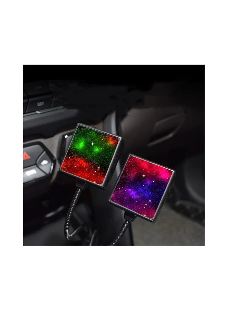 Y&D USB Car Roof Star Projector Night Light, Portable 360° Adjustable, 2 Colors-3 Lighting Modes, LED Interior Light Plug and Play Romantic Starry Decor for Bedroom Party Wall - Image 5