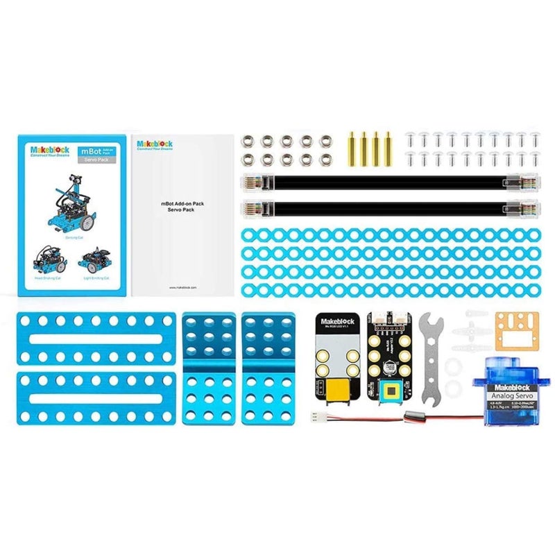 Makeblock Servo Pack Robot Add-on Pack Designed for mBot, 3-in-1 Robot Add-on Pack, 3+ Shapes - Image 2