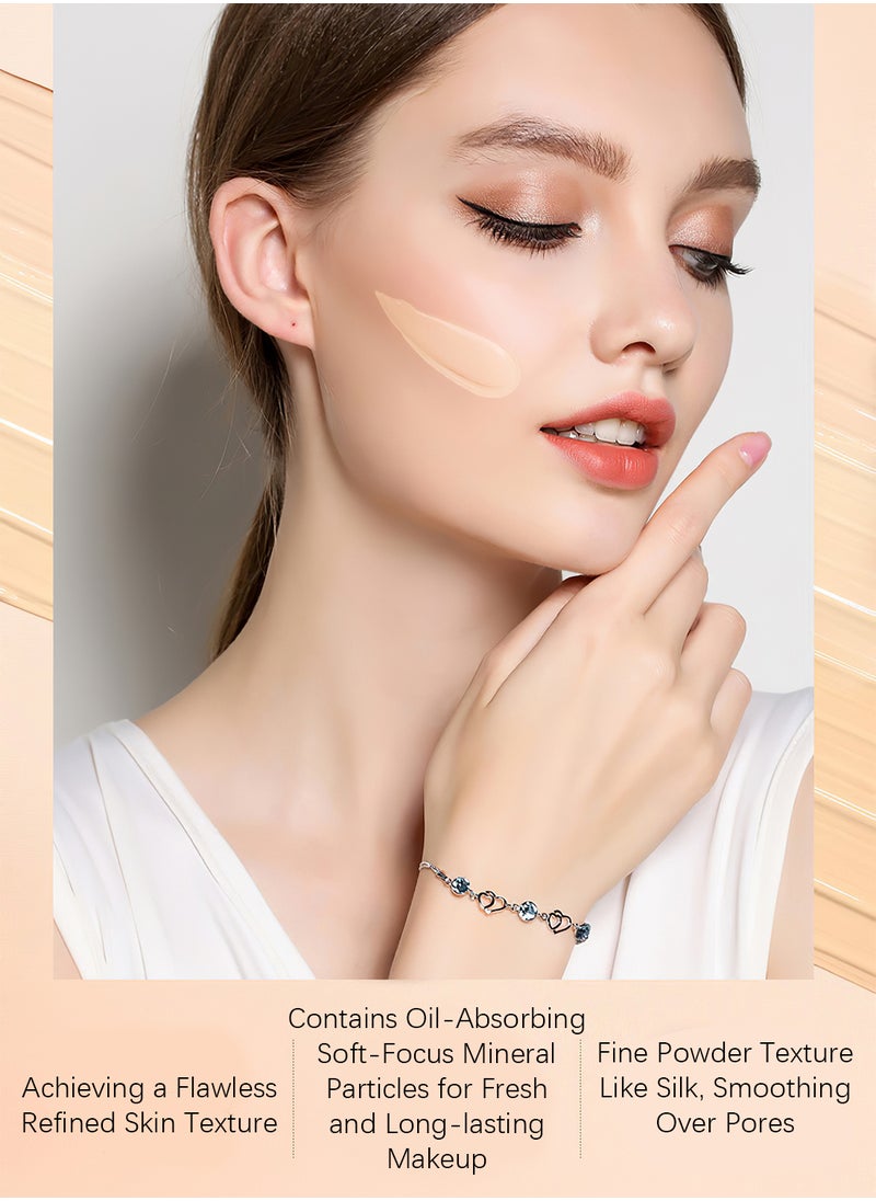 ZHENXIU - BB Cream, Moist the Skin BB Cream, Nourishing Lightweight Waterproof BB Cream, Natural Foundation, Full Coverage Matte Concealer 30G - Image 1