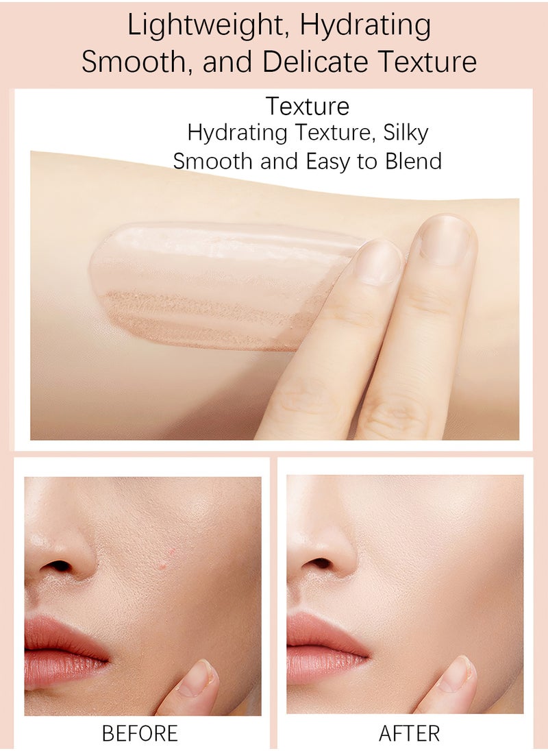 ZHENXIU - BB Cream, Moist the Skin BB Cream, Nourishing Lightweight Waterproof BB Cream, Natural Foundation, Full Coverage Matte Concealer 30G - Image 1