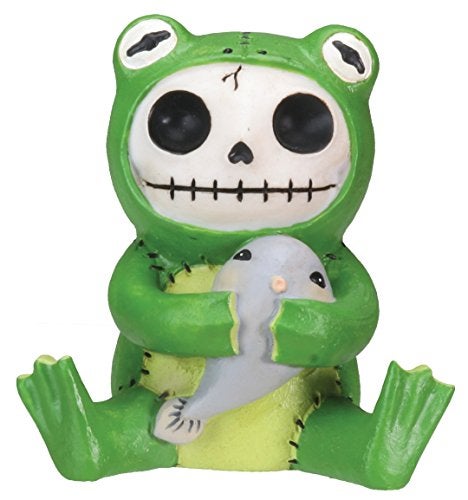 SUMMIT COLLECTION Froggie Frog Furry Bones Figurine Display - Image 1