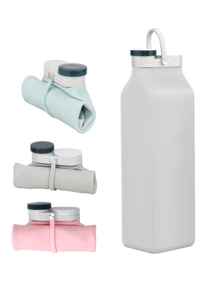 NIBEMINENT 600Ml Portable Outdoor Sports Water Bottle Light Blue 15x5x10cm  - Image 4