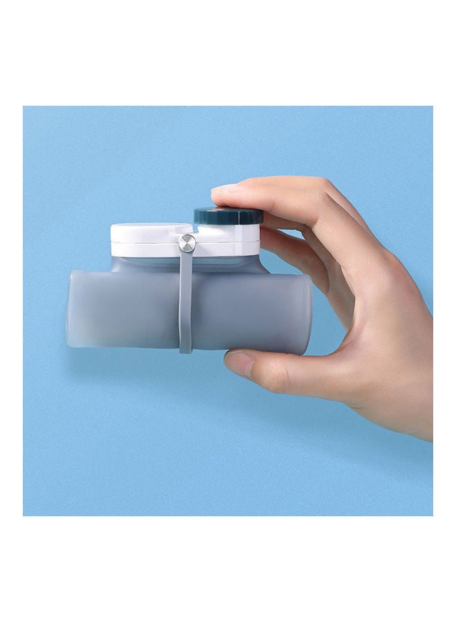 NIBEMINENT 600Ml Portable Outdoor Sports Water Bottle Light Blue 15x5x10cm  - Image 5