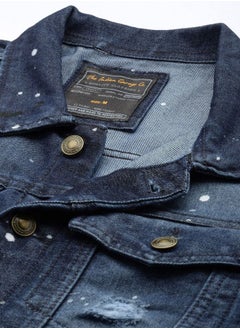 The Indian Garage Co Men Slim Fit Solid Denim Trucker Jackets  - Image 5