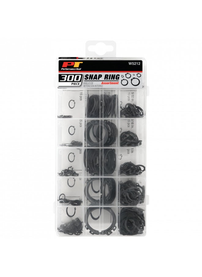 Performance Tool Performance Tool W5212 300pc External Snap Ring Assortment,Black  - Image 5