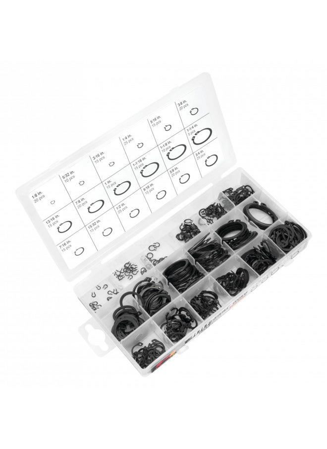 Performance Tool Performance Tool W5212 300pc External Snap Ring Assortment,Black  - Image 1
