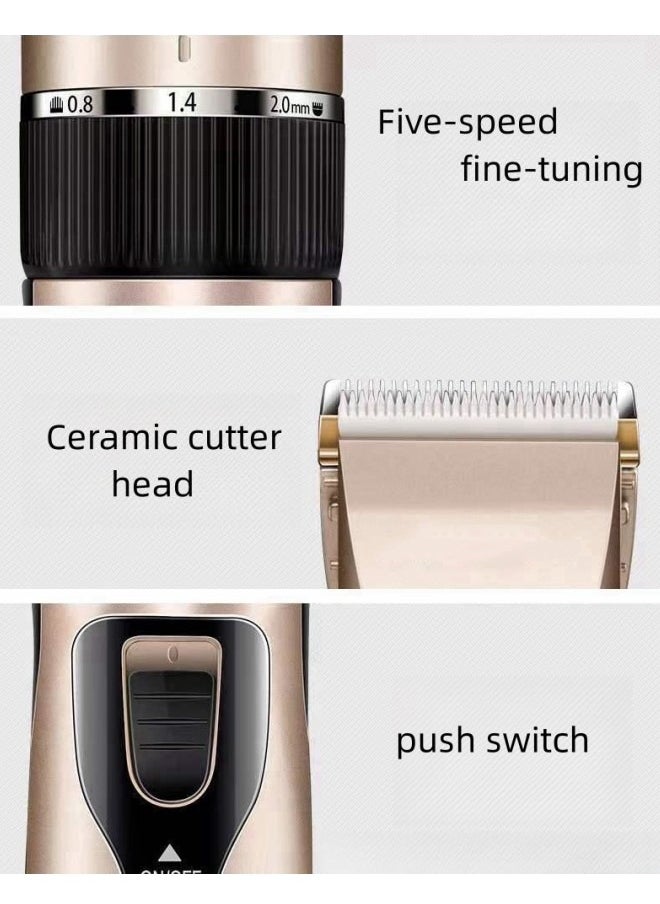 WAOKN Hair Clippers for Men Professional Cordless Haircutting & Trimming Kit with 4 Guards Rechargeable Beard Trimmer Hair Cutting Kit for Heads, Longer Beards,All Body  - Image 3