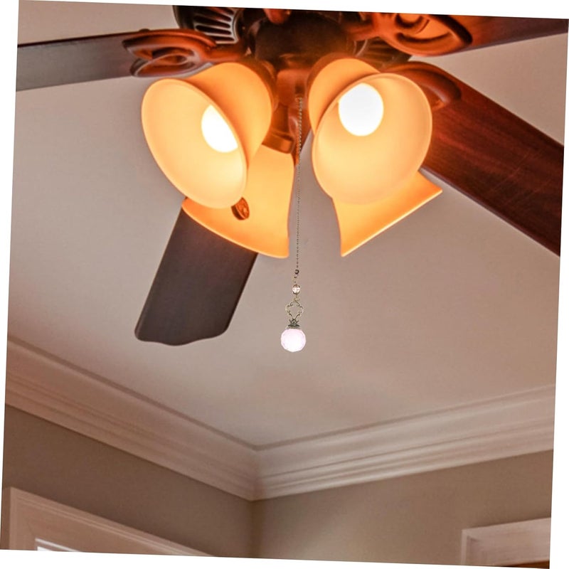 DOITOOL 2pcs Vintage Ceiling Fan Pull Chain Extensions Decorative Pendant for Ceiling Lamps Easy to Install Fan Pulls for Home for Blinds and Curtains - Image 5