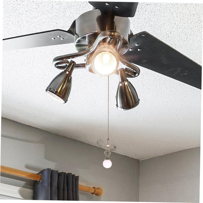 DOITOOL 2pcs Vintage Ceiling Fan Pull Chain Extensions Decorative Pendant for Ceiling Lamps Easy to Install Fan Pulls for Home for Blinds and Curtains - Image 3
