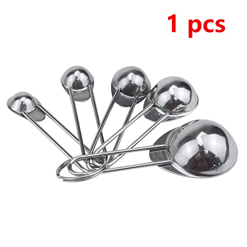Antrader Measuring Spoons, Stainless Steel 5-Piece Measuring Spoon Cups Set- 1/8 tsp, 1/4 tsp, 1/2 tsp, 1 tsp & 1 tbsp for Measuring Dry and Liquid Ingredients - Image 4