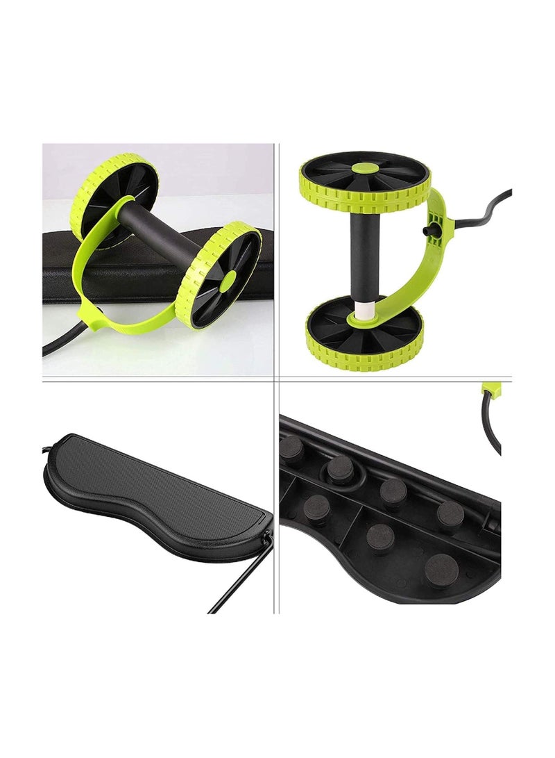 بونكا معدات تمرين عضلات البطن متعددة الوظائف - معدات تمرين العضلات لممارسة تمارين البطن الاساسية للرجال والنساء في المنزل لون اخضر من بونكا - Image 4