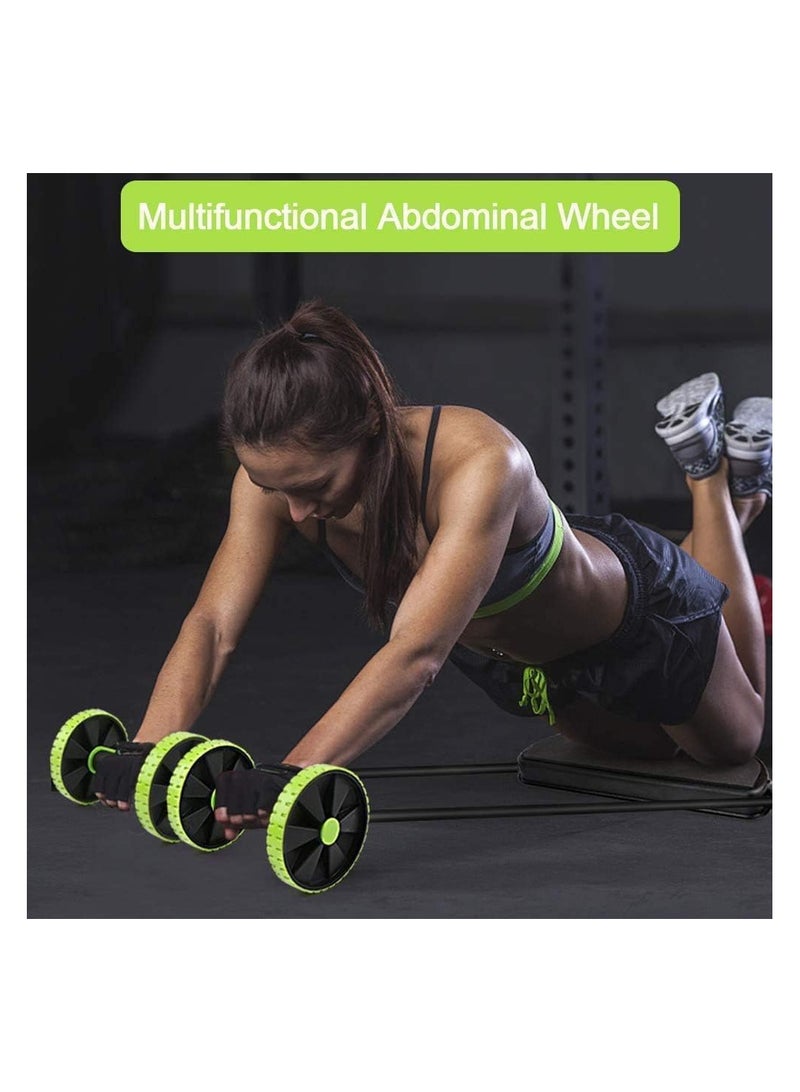 بونكا معدات تمرين عضلات البطن متعددة الوظائف - معدات تمرين العضلات لممارسة تمارين البطن الاساسية للرجال والنساء في المنزل لون اخضر من بونكا - Image 3