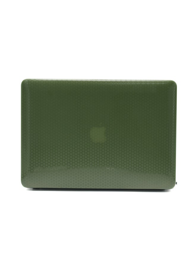Generic - For M4 Apple Notebook Protective Case Macbookairpro13 Ultra-thin Mac Case M2 Computer Protective Case-Color:Double-sided Honeycomb Shell-dark Green-Applicable Model:(Hollow) 13.3 Air (A1369/A1466) - Image 1