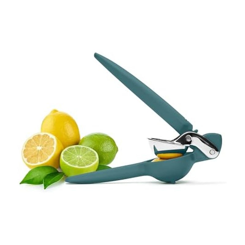 Chef'n FreshForce Lemon Squeezer Citrus Juicer, Manual Hand Press with Dual-Gear Power for Maximum Juice Extraction, Durable, Collard Green - Image 1