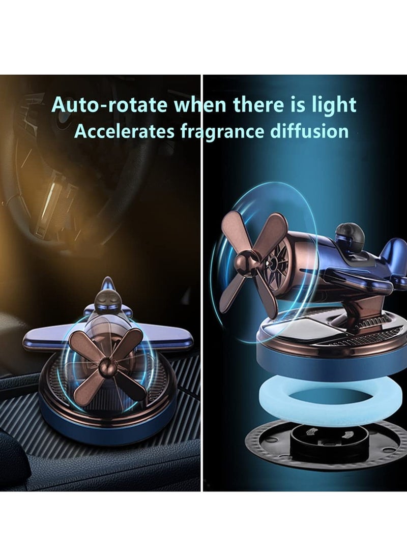 SOLARAE Car Air Freshener Solar Energy Rotating Helicopter Car Aromatherapy Diffuser Car Fragrance New Car Scent Car Freshener Car Perfume Interior Decoration Accessories - Image 2