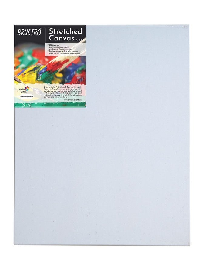 BRUSTRO قماش قطن مشدود من برسترو للفنانين 20"x24" | حبة متوسطة، زيتية، متينة، صفر تسرب، أكريليك، مثالي لطلاب الفنون الجميلة، والمحترفين. - Image 1