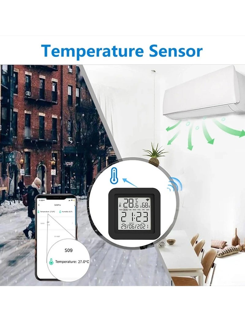 TUYA - Wifi IR Remote Control With Temperature And Humidity Sensor, Smart Intelligent Temperature Humidity Sensor Universal Compatible With Alexa And Google Assistant, For Tv Air Conditioner Infrared Devices - Image 1