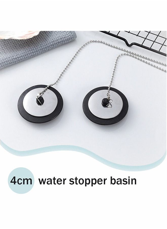 HomarKet 4 Pcs Home  Kitchen Sink Bath Tub Stopper Plug 2pcs 50Mm And 2pcs 40Mm  - Image 3