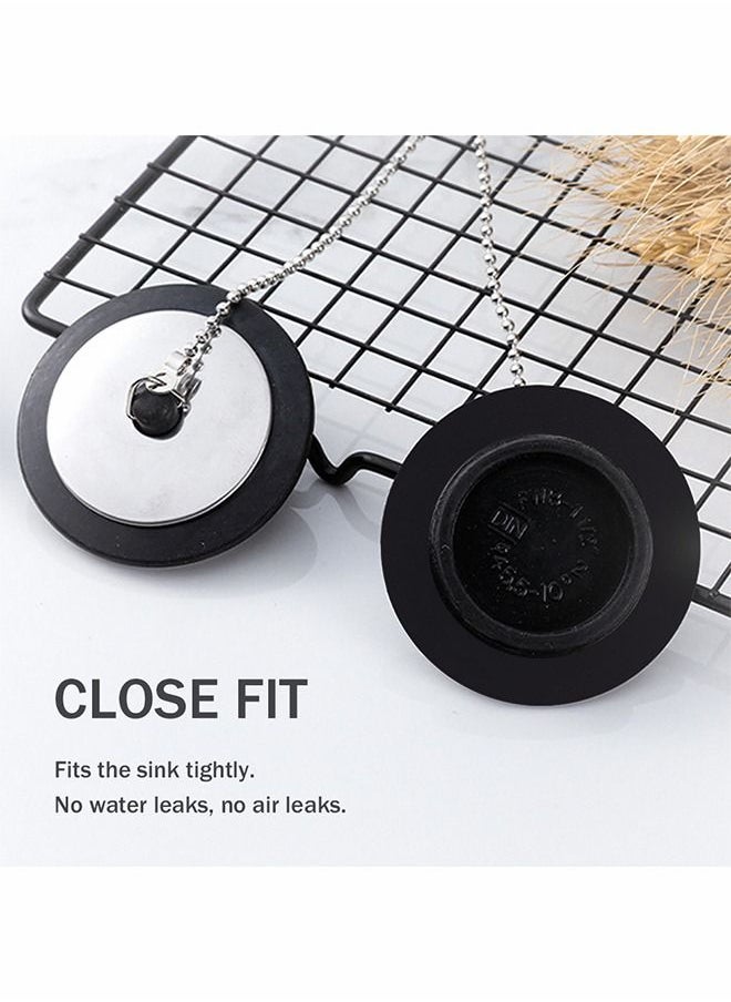 HomarKet 4 Pcs Home  Kitchen Sink Bath Tub Stopper Plug 2pcs 50Mm And 2pcs 40Mm  - Image 4