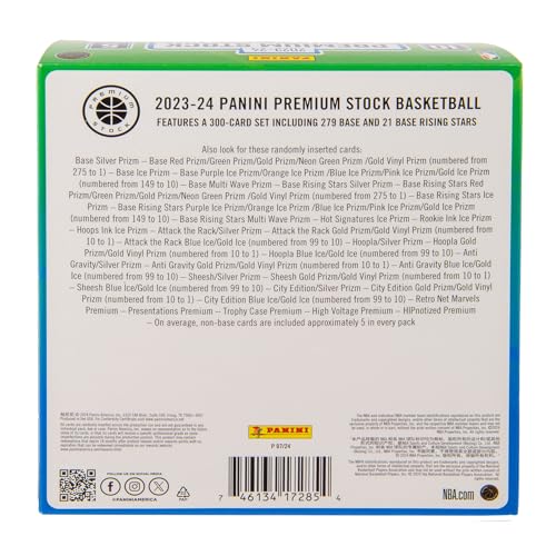 Panini 2023-24 Panini Premium Stock Basketball Trading Cards Mega Box - Image 3