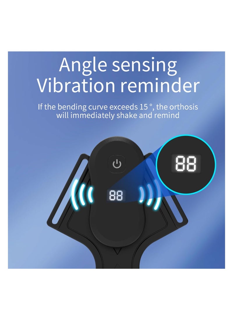 SYOSI Posture Corrector for Men Women Teenagers Students, Vibration intelligent Reminder Back Brace Adjustable Detachable Back Straightener (LCD Style) - Image 3