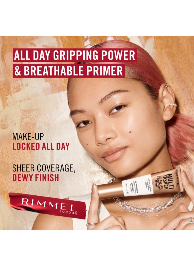 RIMMEL LONDON Multi-Tasker All Day Grip & Breathable Primer - Clear, 24ml  - Image 5