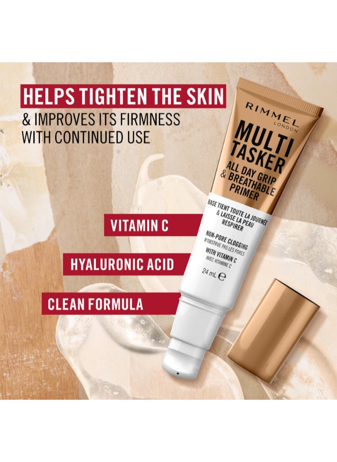 RIMMEL LONDON Multi-Tasker All Day Grip & Breathable Primer - Clear, 24ml  - Image 4