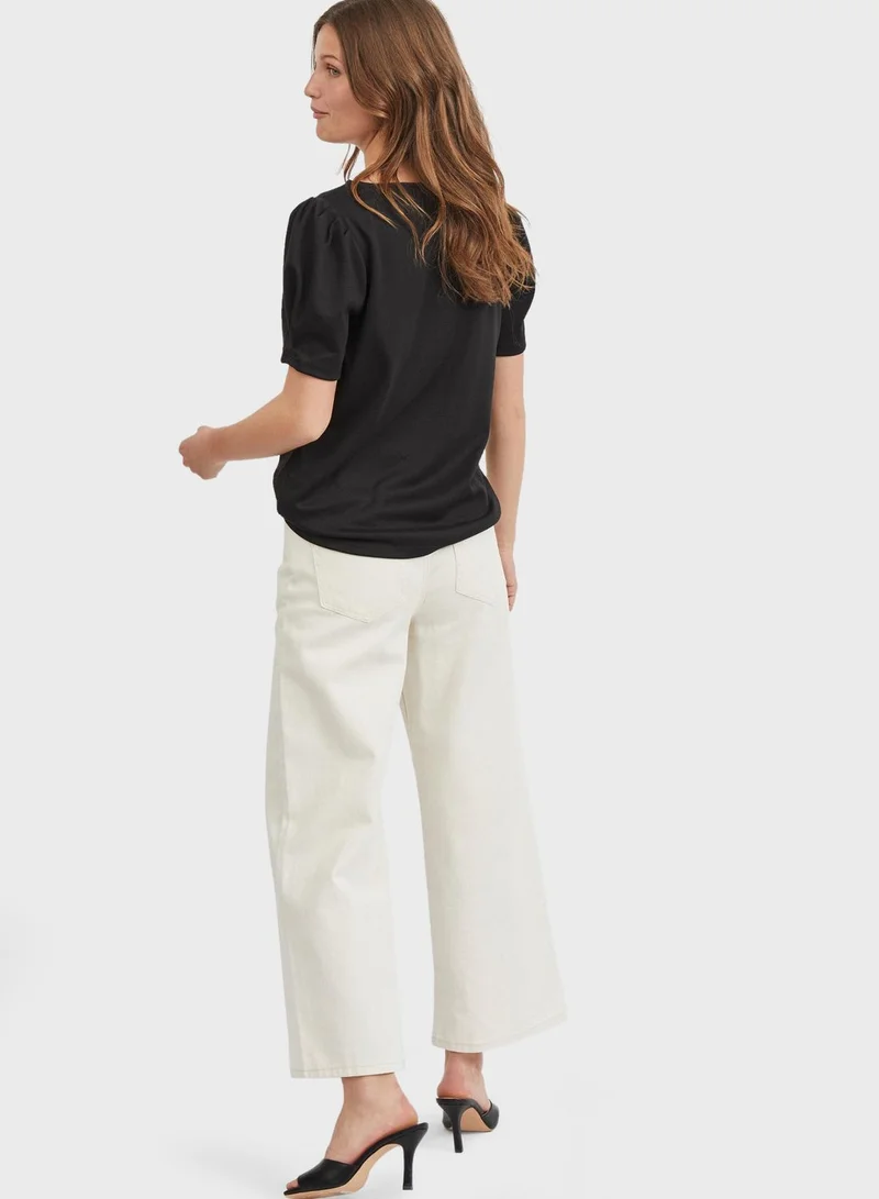 Vila Puff Sleeves Top