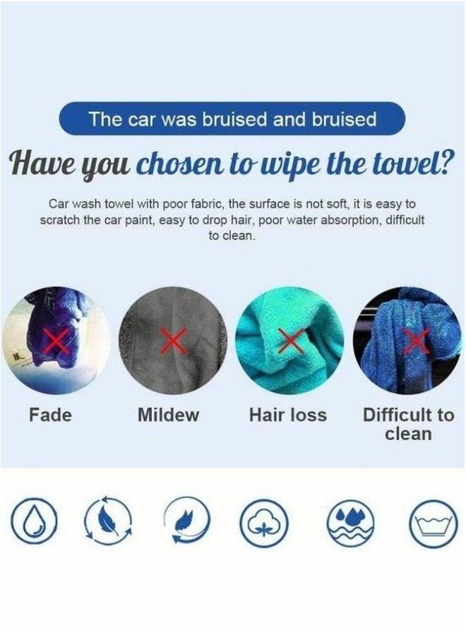 Generic Super Absorbent Detailing Towel, Car Drying Towel,Microfiber Cleaning Cloth, Premium Professional Soft Microfiber Towel with Double-layer Design - Image 3