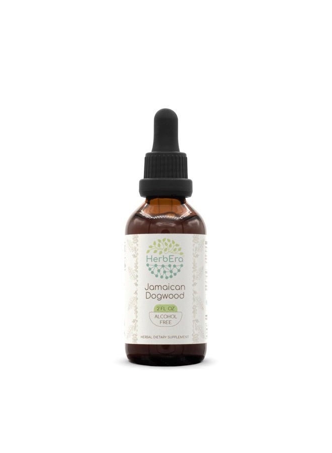HerbEra Jamaican Dogwood B60 Alcohol-Free Herbal Extract Tincture, Wildcrafted Jamaican Dogwood (Piscidia Piscipula) Dried Bark (2 fl oz) - Image 1