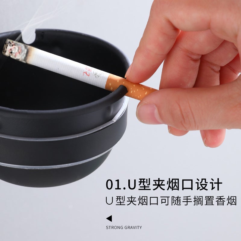 Bathroom Wall-Mounted Ashtray Stainless Steel Ashtray El Punch-Free Ashtray Bathroom Ashtray - Image 3