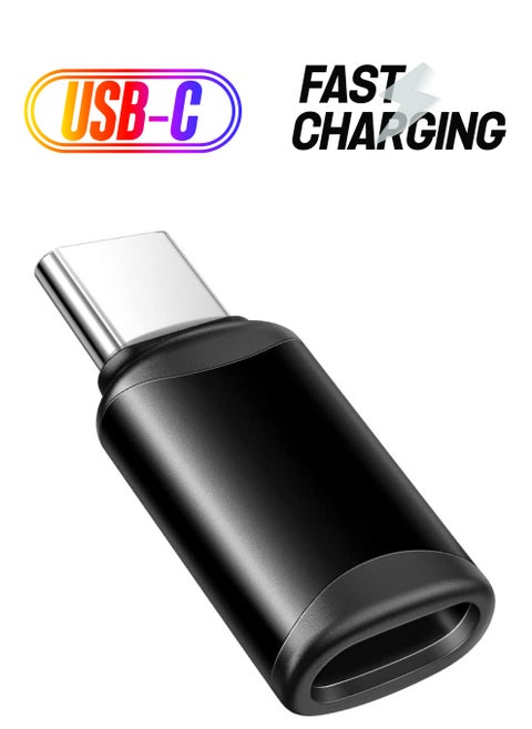 USB C Male to Lightning Female Adapter for iPhone 15 Series and iPad Air, Compatible with Samsung, Supports Charging and Data Transfer, Type C Connector Cable