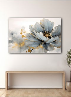 LOWHA Canvas Wall Art Stretched Over Wooden Frame with Flower Painting  - Image 1
