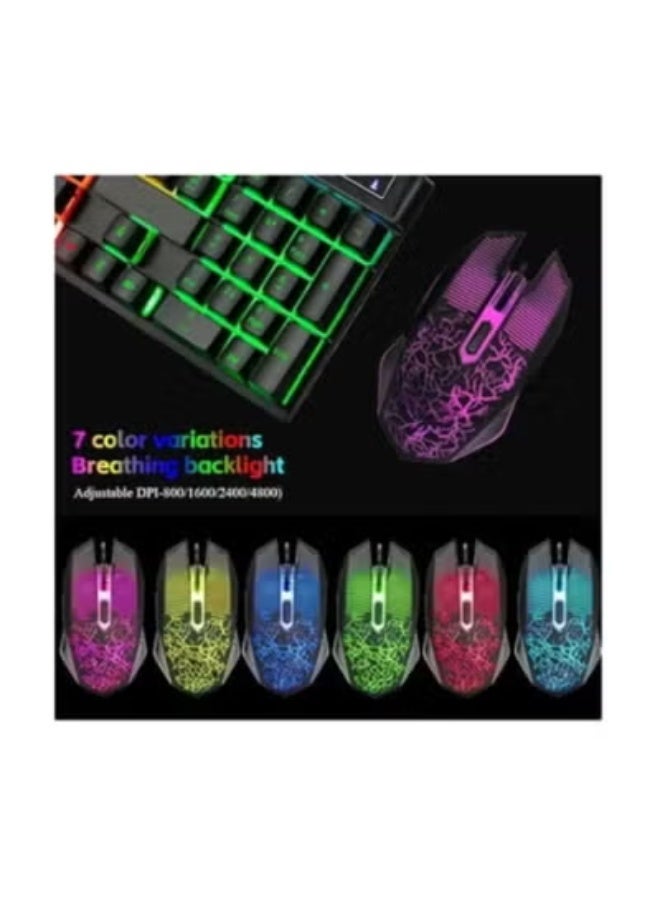 Gaming Keyboard and Mouse Combo – LED Backlit Wired Keyboard with Mechanical Feel for PC, Laptop, and Work – Ergonomic Design for Comfortable Use - Image 3