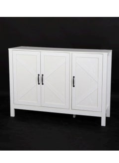 Living Modern 3 Door Shoe Cabinet Multi Purpose Entryway Shoes Storage Cabinet 120*40*85 CM 