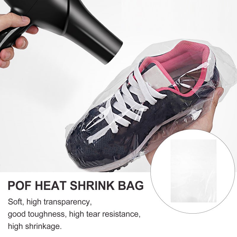 100pcs Heat Shrink Packaging Bags Transparent Heat Shrink Wrap Film for Packing - Image 2