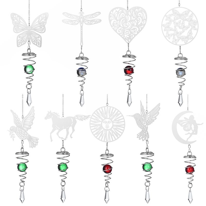 Sun Catcher Southeast Asia Metal Wind Bell Rotary Diy Accessories Crystal Ball Wind Bell Sun Catcher - Image 5