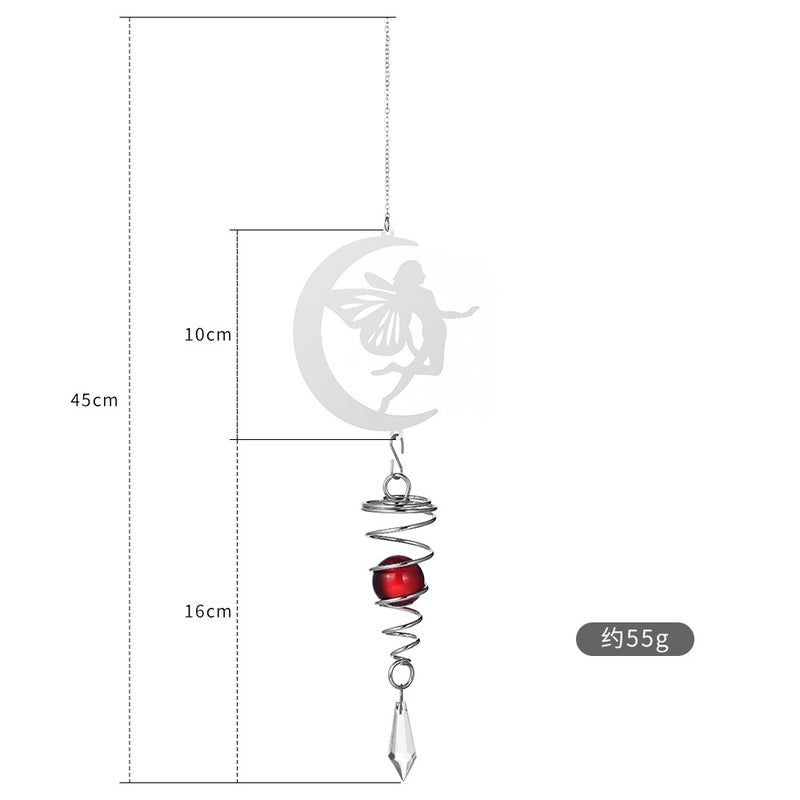 Sun Catcher Southeast Asia Metal Wind Bell Rotary Diy Accessories Crystal Ball Wind Bell Sun Catcher - Image 1