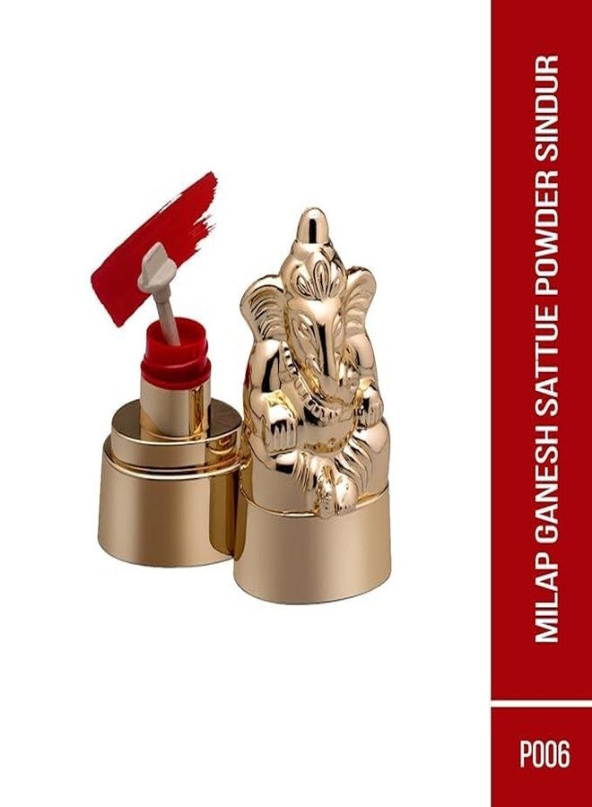 SOLDRIGHT SHOP Decorative Elephant Figurine with Natural Pure Kumkum Red Sindoor | Powder for Women Puja Tilak Suhaag Sindoor, No side Effects & No Hair Fall (Red Sindoor) - Image 3