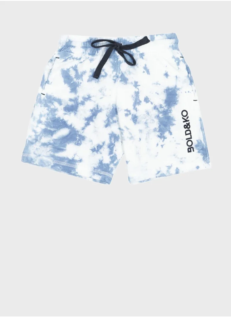 BOLD&KO Kids Tie Dye Shorts