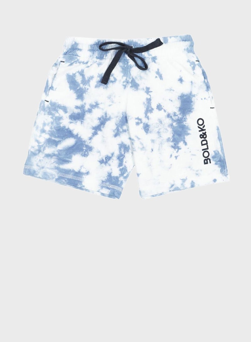 BOLD&KO Kids Tie Dye Shorts - Image 1